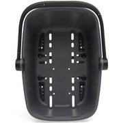 Nieuwe Looxs Clipper MIK fietsmand van 28 liter van gerecycled kunststof, getoond met open top en handvat.
