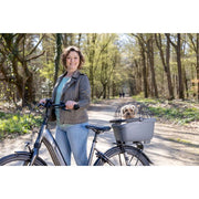 Nieuwe Looxs Clipper achterdrager fietsmand van 28 liter, gerecycled kunststof, ruime en duurzame fietstas voor achterop de fiets.