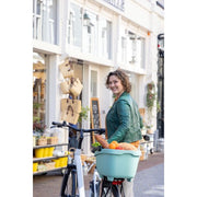 Nieuwe Looxs Clipper fietsmand achterdrager, 28 liter, gerecycled kunststof, stevig en praktisch voor achterop de fiets