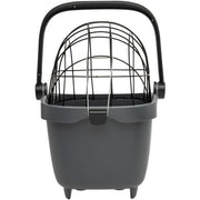 Zwarte New Looxs Clipper Pet Manddeel met draadkoepel, geschikt voor huisdieren en comfortabel in gebruik.