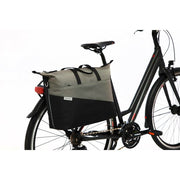 Nieuwe Looxs Oslo Tendo fietstas met schouderriem, 21 liter, gerecycled polyester en laptopvak, zwart en stevig.