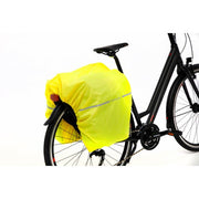 Zwarte New Looxs Sports Double MIK 2.0 dubbele fietstas met 40 liter inhoud, bevestiging voor fiets.