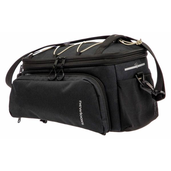 Nieuwe Looxs sportbagagedrager tas voor racktime, 31 liter, stevige fietstas met verstelbare riemen en reflecterende details.