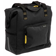 Nieuwe Looxs Tulum Camella dubbele fietstas van 26 liter, gemaakt van 100% gerecycled polyester, geschikt voor fietsers.