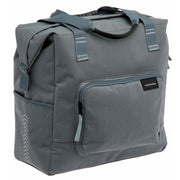 Dubbele fietstas van New Looxs Tulum Camella in 26 liter, gemaakt van 100% gerecycled polyester, geschikt voor fietsen.
