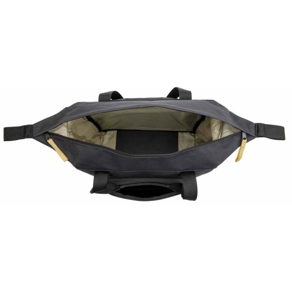 Nieuwe Looxs Tulum Camella dubbele fietstas van 26 liter, gemaakt van 100% gerecycled polyester, voor fietstoebehoren.