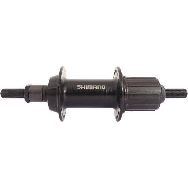 Shimano Fh-Ty500 achternaaf met 7-speed vaste as en schakelkettingindicator, zwart, voor fietsen.