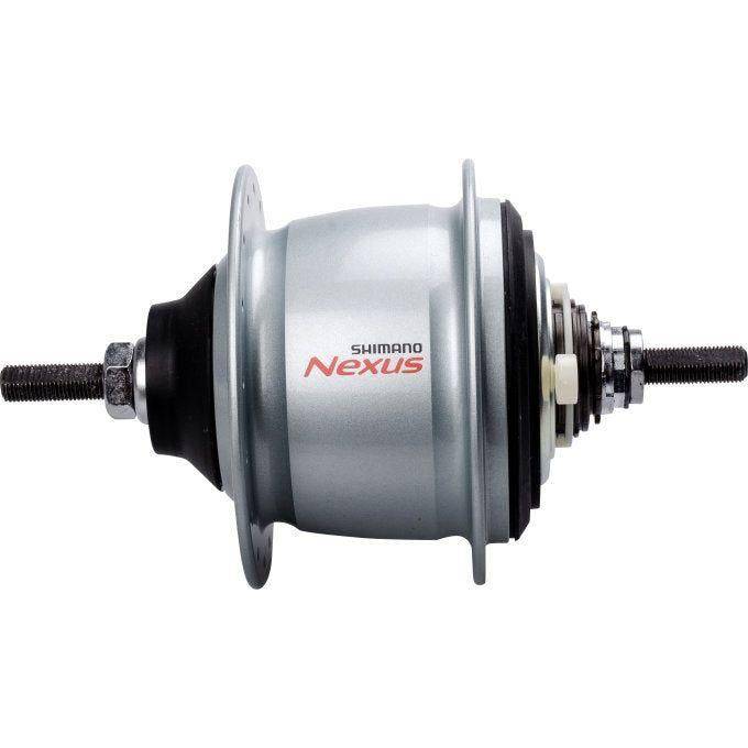 Shimano Nexus Sg-C6001-8V rollerbrake schakelkettingindicator op zilveren velgrem, geschikt voor stadsfietsen