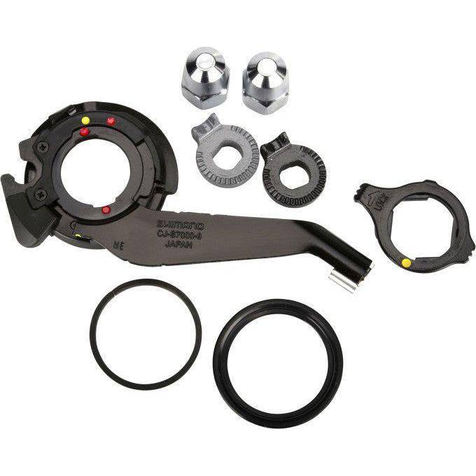 Shimano Alfine SG-S7000 naafmontuurset voor 8-speed schijfrem, fietsonderdeel met remschijf en hub, zwart, voor stadsfietsen