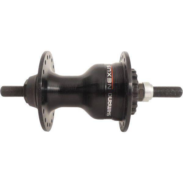 Shimano Nexus HB-IM40 voornaaf rollerbrake, 36 versnellingen, 100 mm, zwart, geschikt voor fiets met schakelketting.