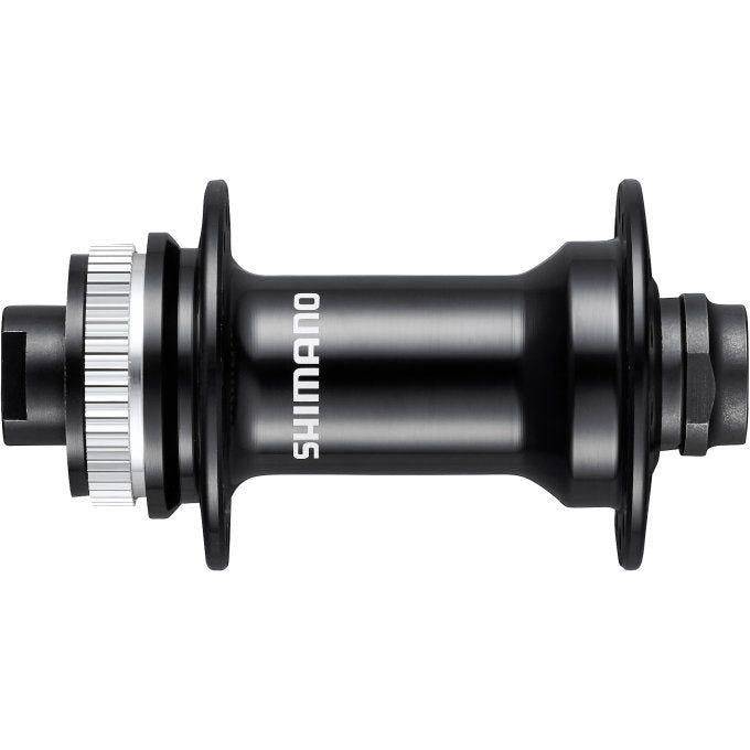 Shimano HB-RS470 voornaaf met 32 gaats en 12 mm steekas, Centre-Lock schijfrem, zwart, voorfiets onderdeel