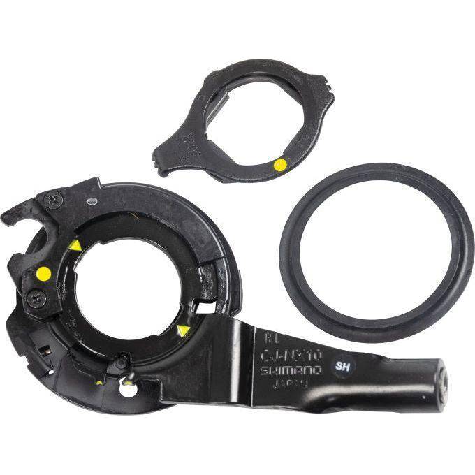 Shimano Cj-Nx10 Nexus 7 cassette- en riemaandrijving onderdelen, zwart en compact, geschikt voor stadsfietsen.
