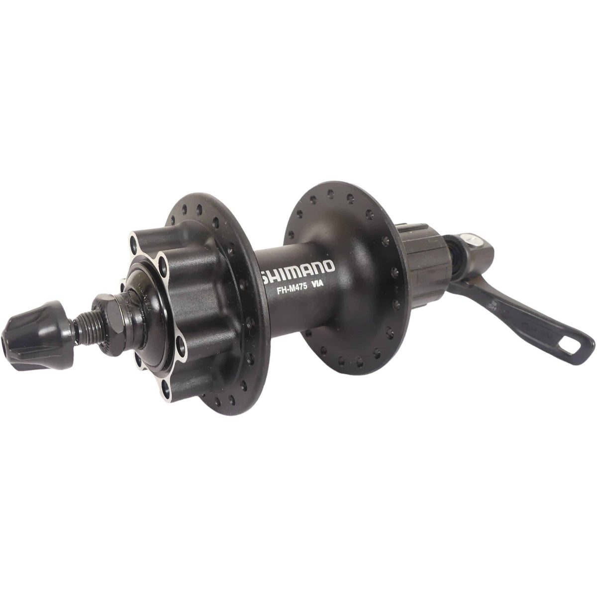 Shimano Fh-M475 achternaaf voor 8/9/10-speed, 36 tanden, 6-bout remschijfbevestiging, geschikt voor mountainbikes