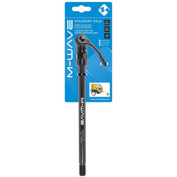 M-Wave Stalwart Axle Maxle met trailer montage voor fietskar, stevige en duurzame fietskar accessoire.