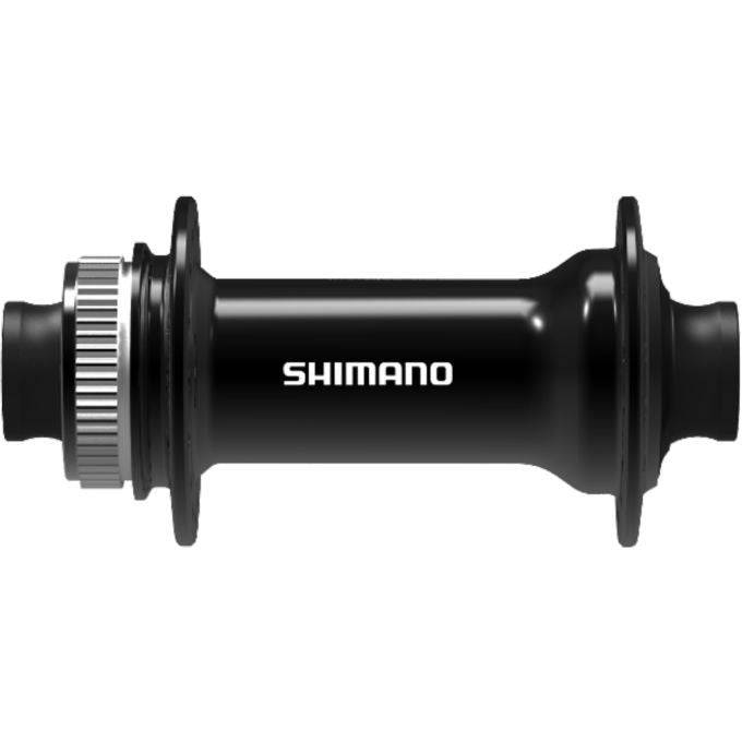 Shimano Altus HB-TC500 voornaaf met 15 mm E-Thru en Center Lock in zwart, geschikt voor mountainbikes en fietsen.