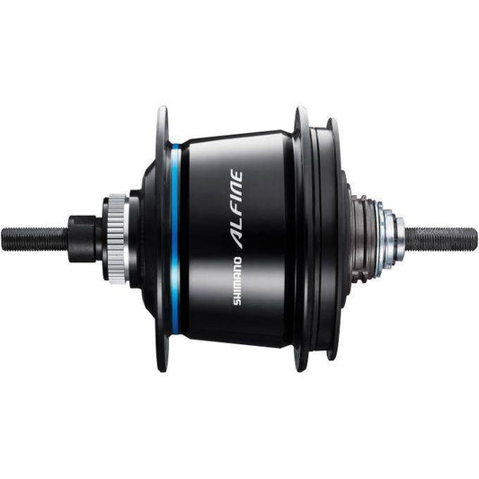 Versnellingsnaaf 8 Speed Shimano Alfine Di2 Sg-S7051 Voor Schijfrem - 36 Gaats - Zwart - Le Coq Wielerartikelen