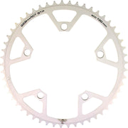 Gebhardt kettingblad 9 snelheden, 5 gaten, zilverkleurig, geschikt voor fietstransmissie, scherp en duurzaam.