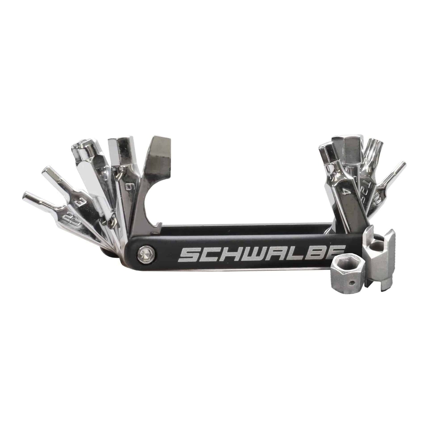 Schwalbe Multitool 2.0 9 Functies 9,5 Cm Zwart/Zilver - Le Coq Wielerartikelen