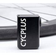 Elektrische fietspomp Cycplus A2S Cube Mini met digitale display en automatische inflatie, geschikt voor elektrische fietsen.