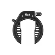 Zwart Axa Ren 2 ringslot met extra brede opening van 61 mm, geschikt voor extra beveiliging van fietsen.