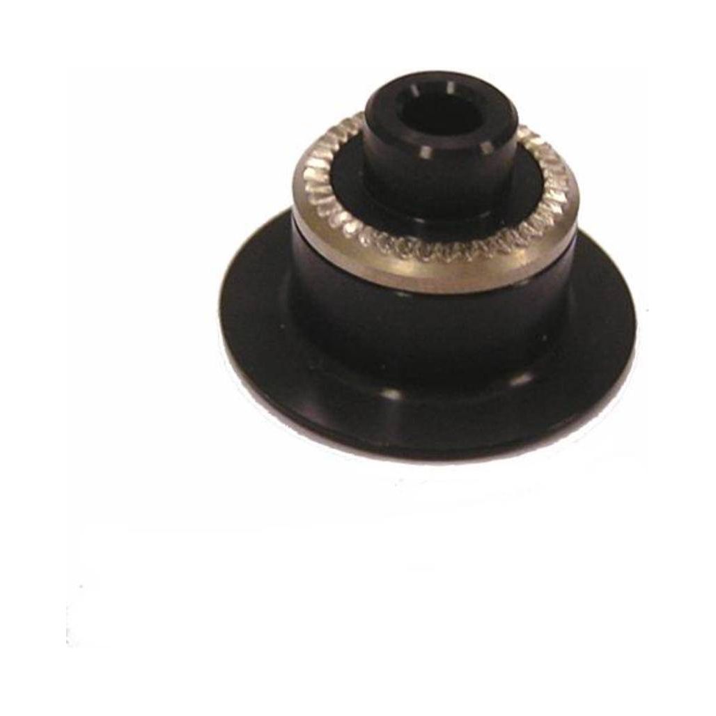 DT Swiss Naafd DT Eindbus A 240S R 130/135mm zwart voor fiets wiel, zichtbare metalen en zwarte afwerking