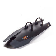 Zwart SKS X-Board PVC voorspatbord voor fiets, beschermt tegen modder en water tijdens het rijden.