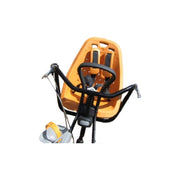 Zwarte Steco Ukkie-Mee stuurstang van 22,2 x 350 mm met handvat, geschikt voor fiets of scooter.