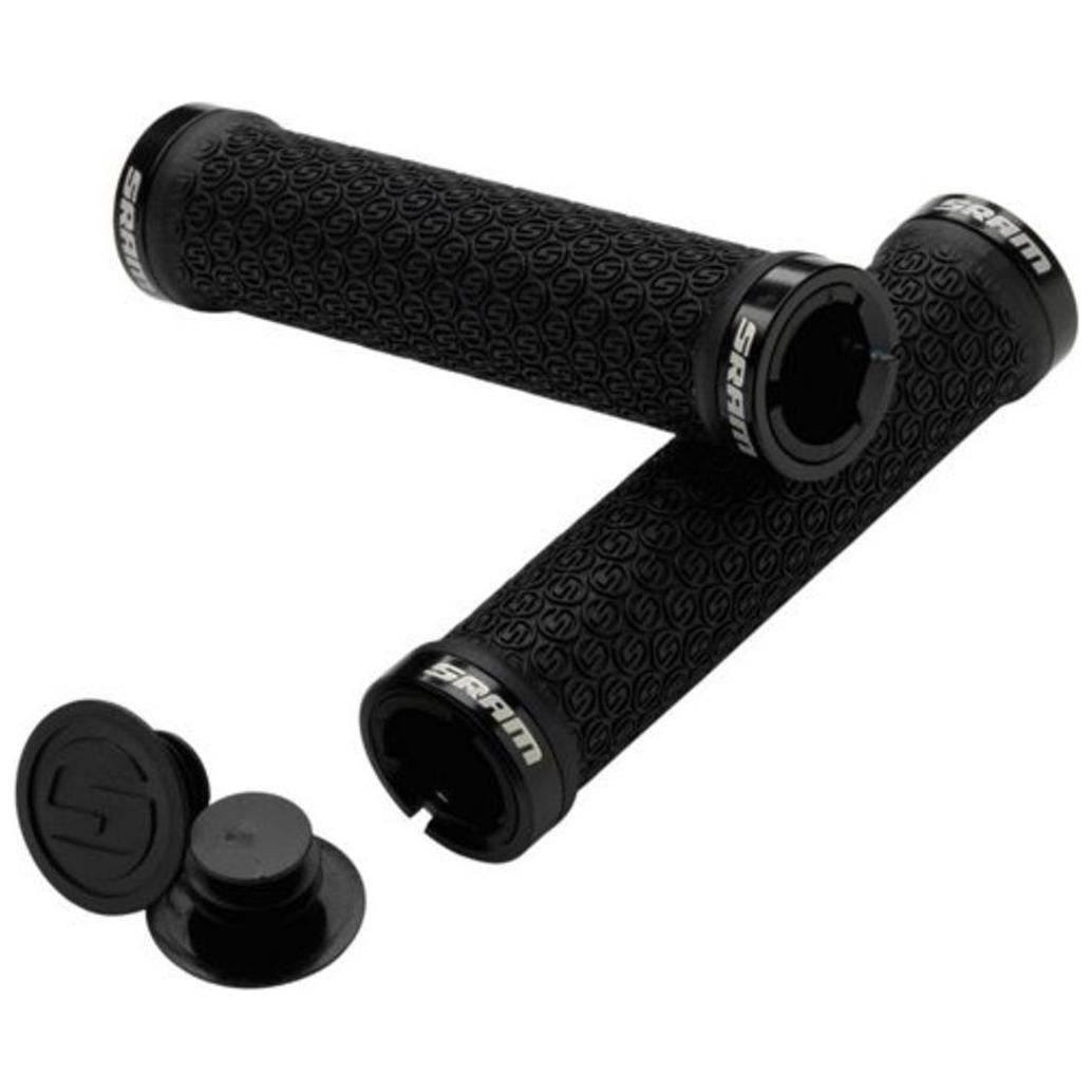 Zwart Sram Pitstop Locking handvat voor racefietsen, stevig en comfortabel, met afsluitsysteem voor grip en controle.