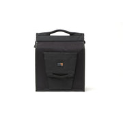 Zwarte waterafstotende New Looxs Daily Shopper fietstas van 24 liter met enkelvoudig ontwerp, geschikt voor dagelijks gebruik.