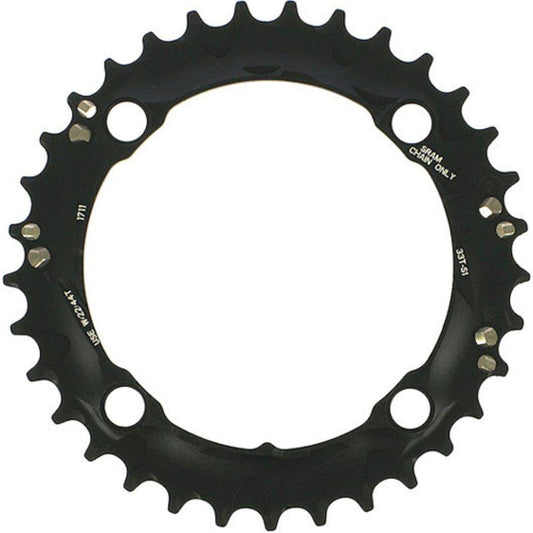 Kettingblad Sram X0/X9 10V 36T Steek 104 Blast Black - Le Coq Wielerartikelen