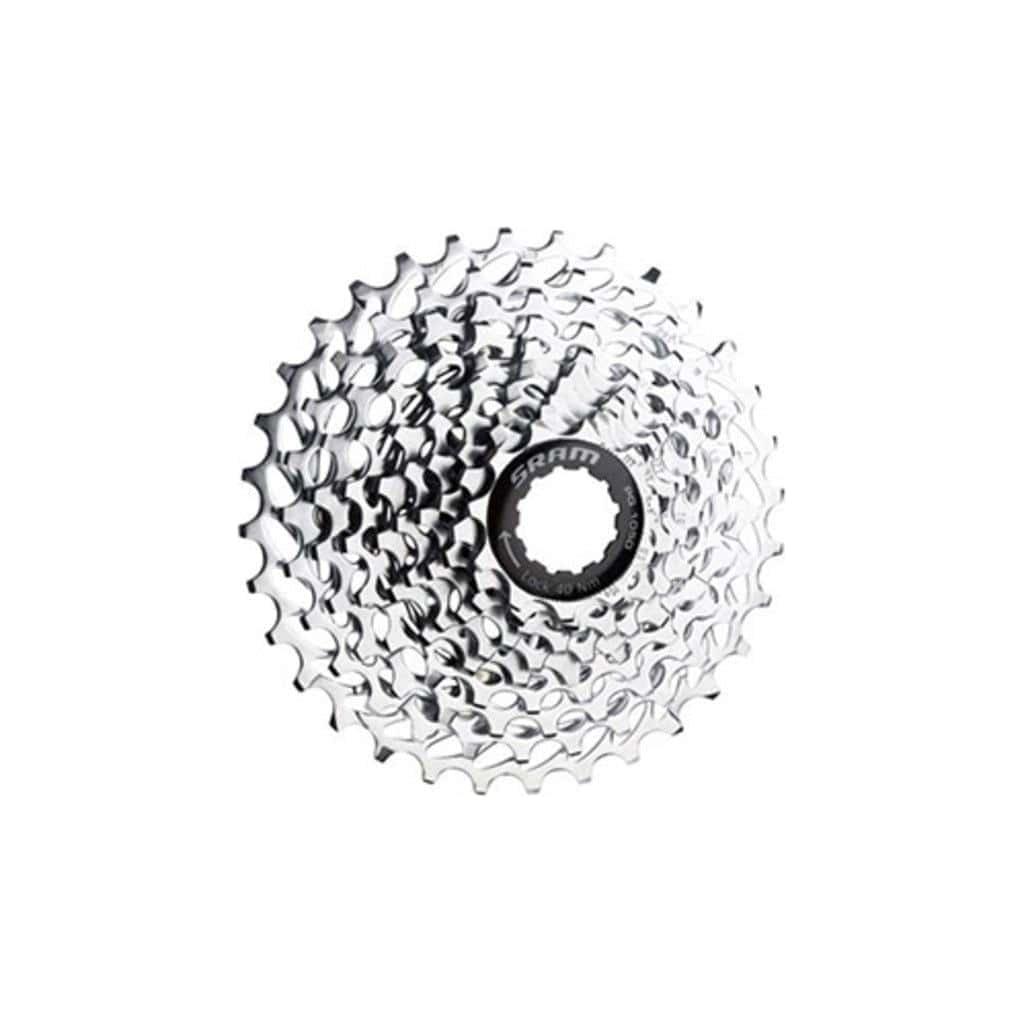 Sram 10-speed cassette PG1050 12-36, goudkleurige fietscassette met 10 versnellingen en stevige tandwielen.