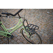 Steco Smooth voordrager voor 26/28 inch fietsen met kroonboutmontage, zwart en stevig voor comfortabel vervoer