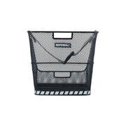 Basil Class stalen fietsmand zwart, 30 liter, 38x31x27 cm, geschikt voor fietsgebruik met stevige handvatten