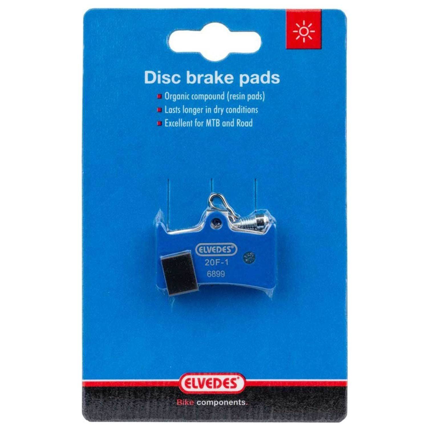 Remblok Elvedes Hope V4 Disc Organic Blauw Set A 2 Stuks - Le Coq Wielerartikelen