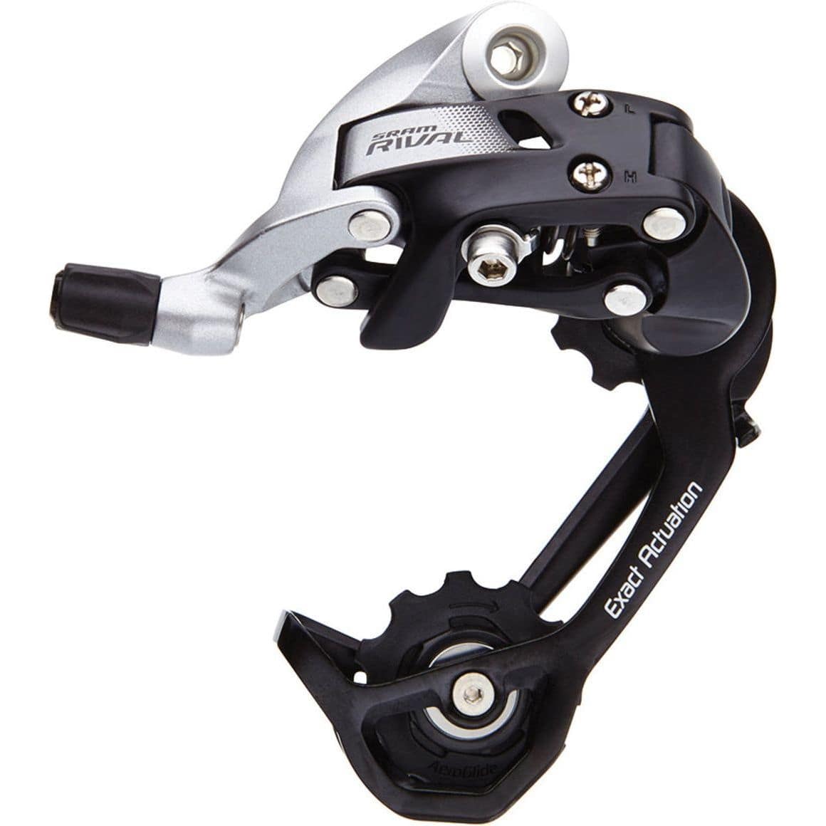 Sram Achterderailleur Rival22, 11V Wifli Medium Cage Aluminium Zwart/Grijs - Le Coq Wielerartikelen