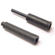 Shimano rubber eindkap set voor versnellingsonderdelen, 4 stuks, geschikt voor fietsversnellingen, zwart rubber.
