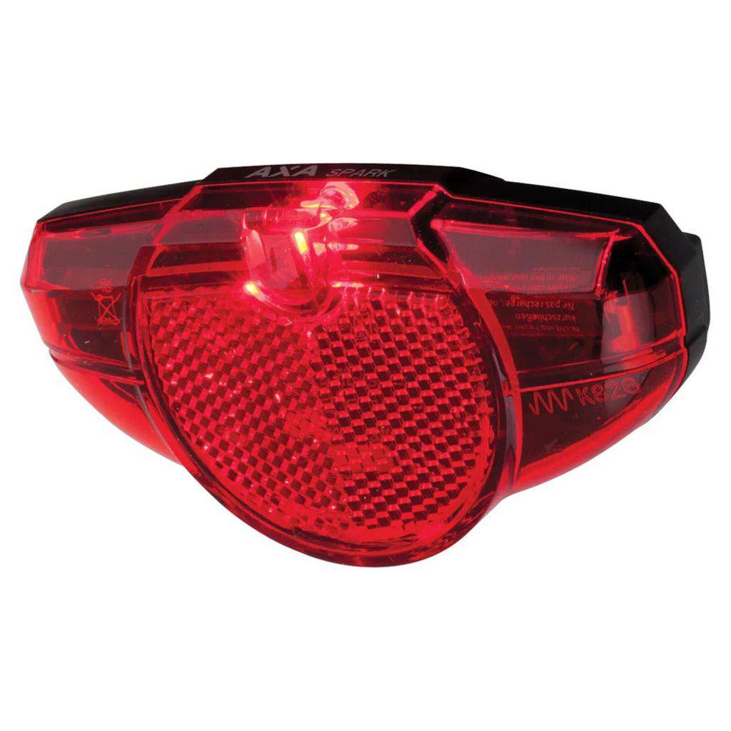 Achterlicht Axa Spark Led Batterij 50-80mm Zwart - Le Coq Wielerartikelen