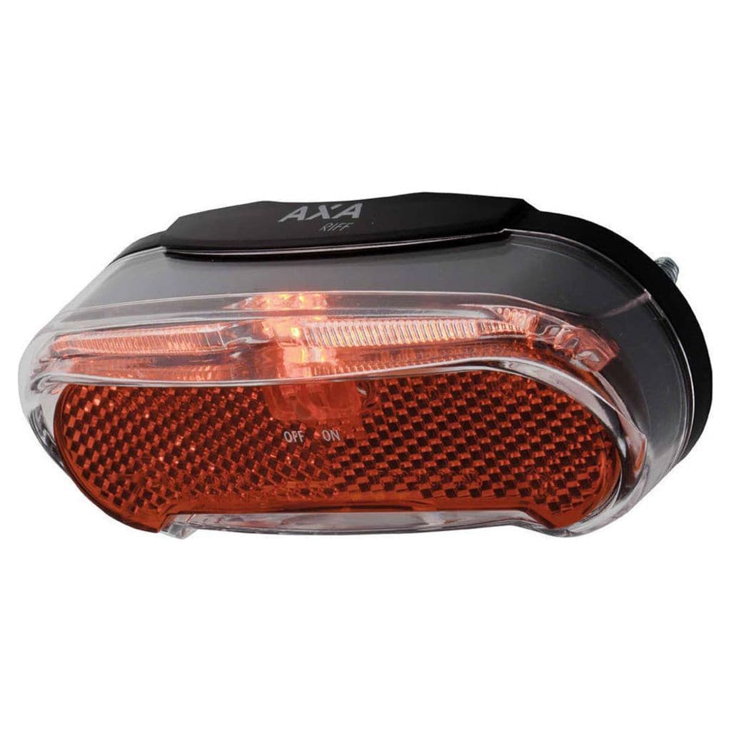 Achterlicht Axa Riff Led Batterij 50-80mm - Zwart - Le Coq Wielerartikelen