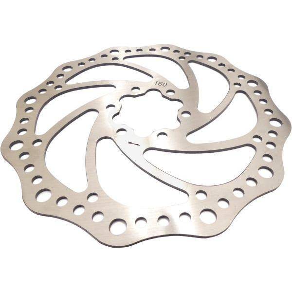 Edge remschijf met 6 boutgaten, diameter 1,80-1,90 mm, voor remsystemen, zichtbaar met boutgaten en slijtage.