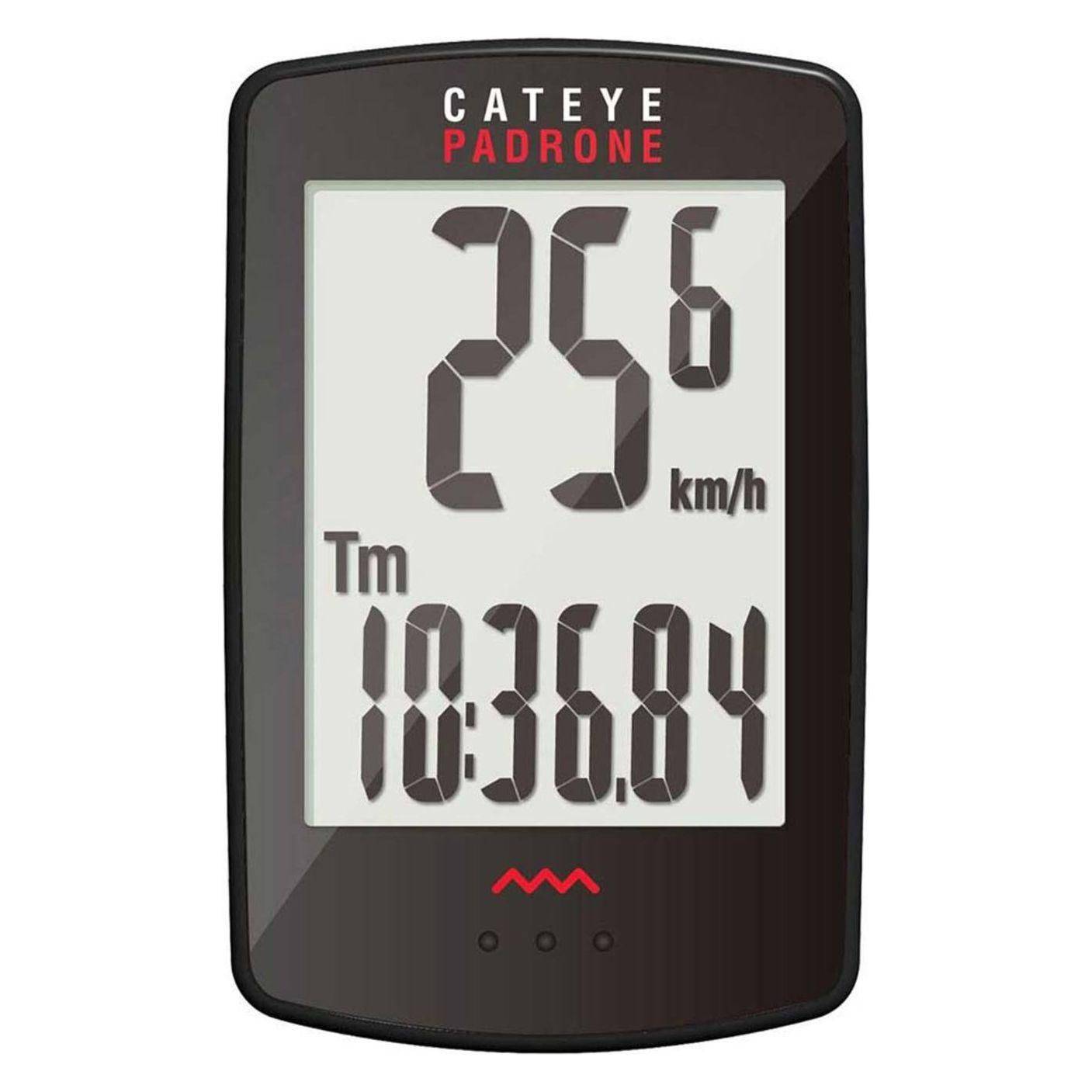 Fietscomputer Cateye Padrone Cc-Pa100W Draadloos Zwart - Le Coq Wielerartikelen