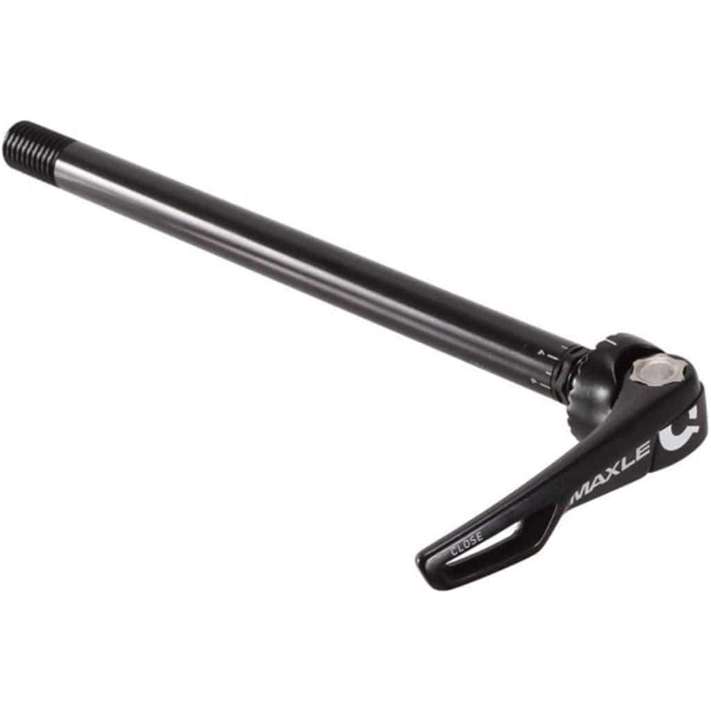 Sram Maxle Ultimate 142/12 naafblokkeerpen voor fiets, zwarte metalen constructie met snelle montage, geschikt voor mountainbikes.