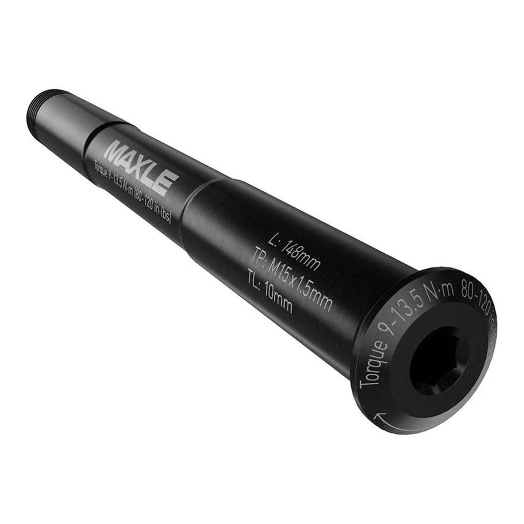 Sram Naafd Blocage Maxle Stealth 100/15 MTB, close-up van de naaf en snelspanner voor mountainbikes