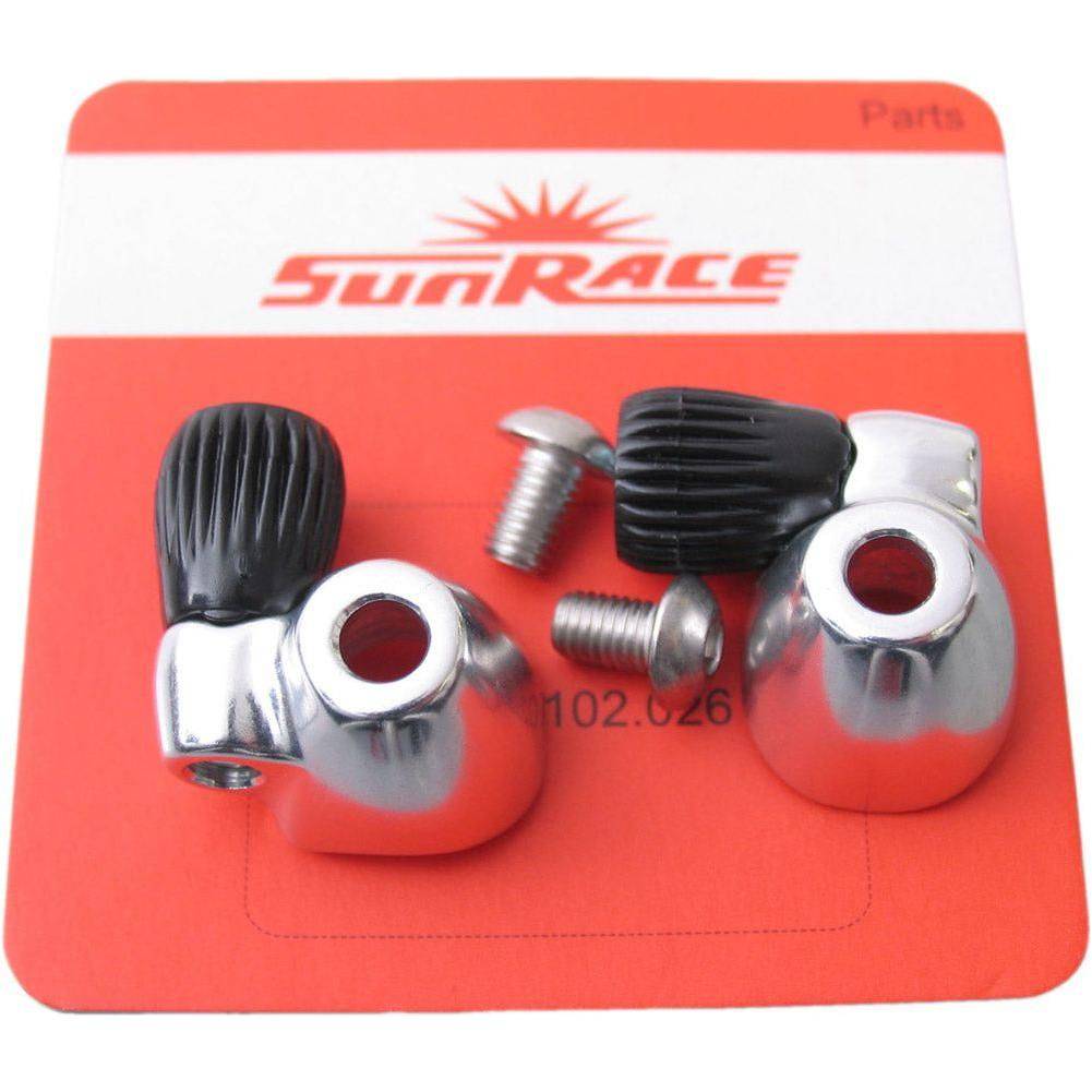 Down-Tube Kabelstopper Sunrace Sp131 - Links En Rechts - Zilver (1 Set) - Le Coq Wielerartikelen