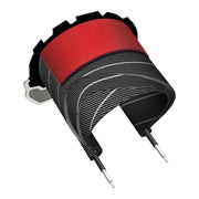 Zwarte CST stadsfiets buitenband Breaker 28" met reflectie, geschikt voor stadsfietsen en zichtbaar met reflectiepatroon.