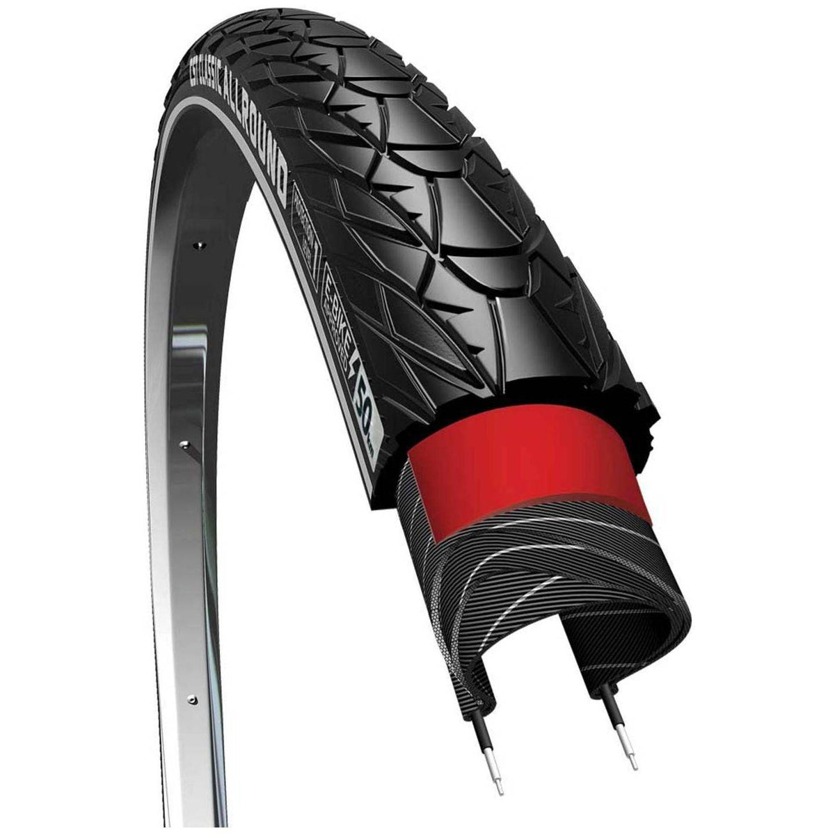 CST Sensamo Allround 28-inch stadsfiets buitenband met profiel voor alledaags gebruik en goede grip op de weg