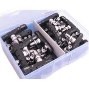 Elvedes V-brake remblokset van 72 mm, 25 paar, V-brake remblokken voor fietsremmen, zichtbaar in de afbeelding.