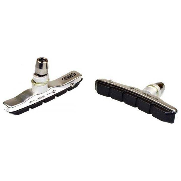 Elvedes V-Type velgremblokset van 72 mm met aluminium cartridge voor V-brakes, zichtbaar op kart.