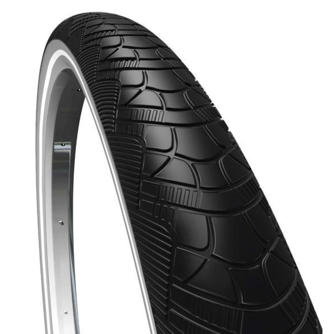 CST Zeppelin 28x1.75 stadsfietsband met anti-lek, geschikt voor stadsfietsen, zichtbaar met profiel en merklogo.