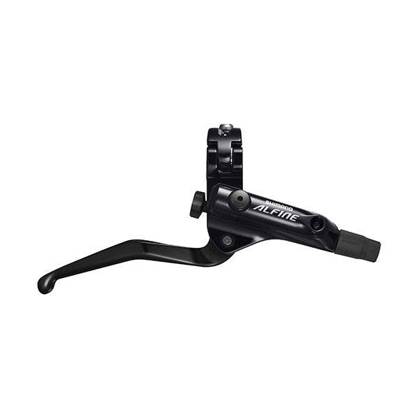 Zwarte Shimano Bl-S7000 remhendel I-Spec 2 rechts, aluminium, voor racefiets, los remgreep, geschikt voor mountainbike.