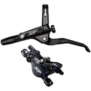 Shimano Deore XT M8100 hydraulische schijfremset voor MTB, voorzien van remklauwen en remschijven, geschikt voor trekkingfietsen.